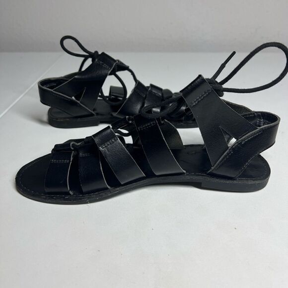 FADED GLORY Women’s Black Chilly Sandals, Black strap open toe Size 8 - Picture 10 of 11